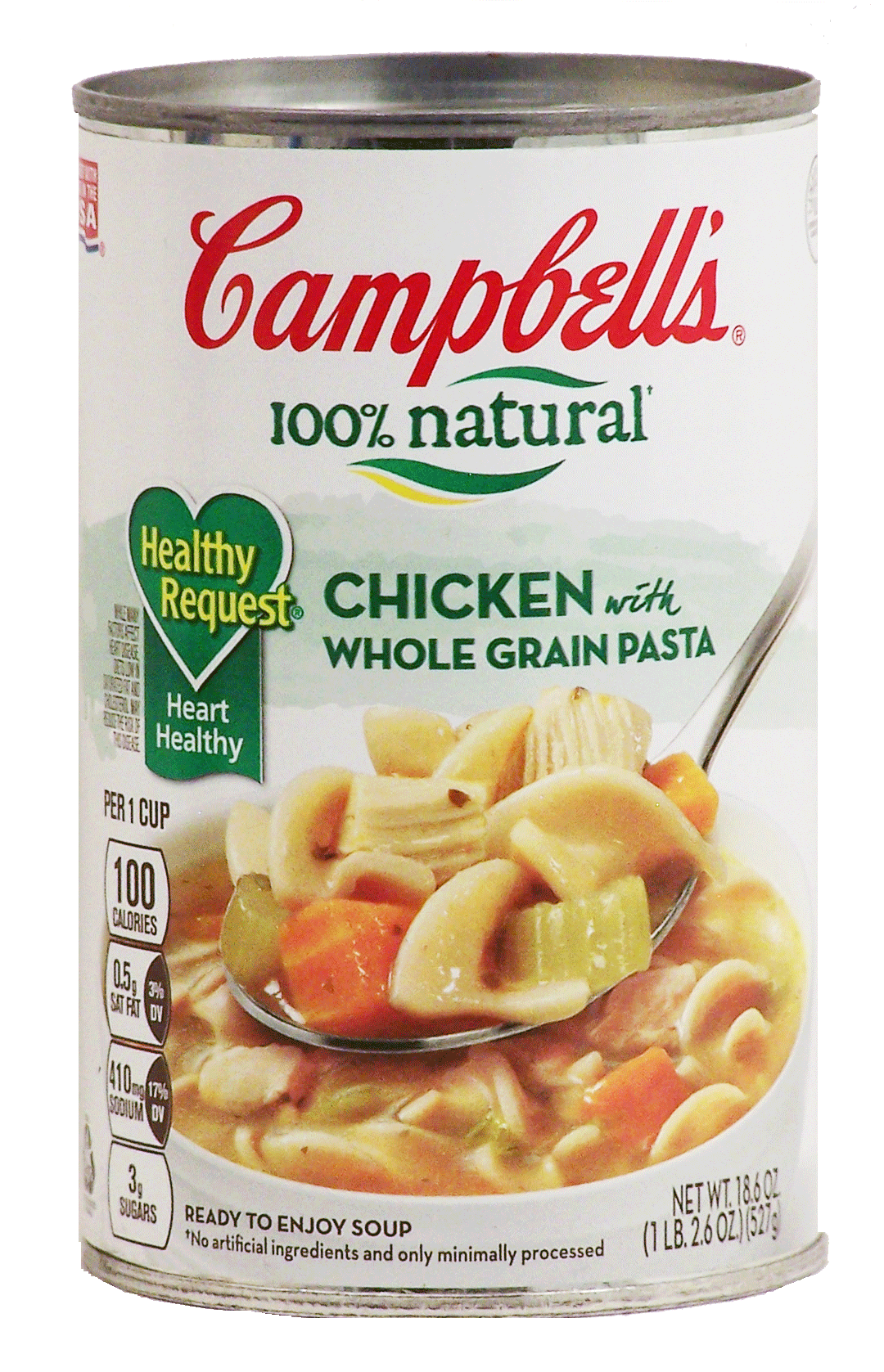 Campbell's&nbsp;Select&nbsp;Healthy Request; chicken with egg noodles ready to serve soup Full-Size Picture
